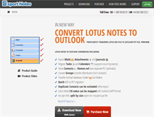 Tablet Screenshot of lotusnotestooutlook.com